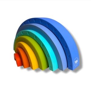 GIGGLESCAPE Silicone Rainbow Stacking Toy